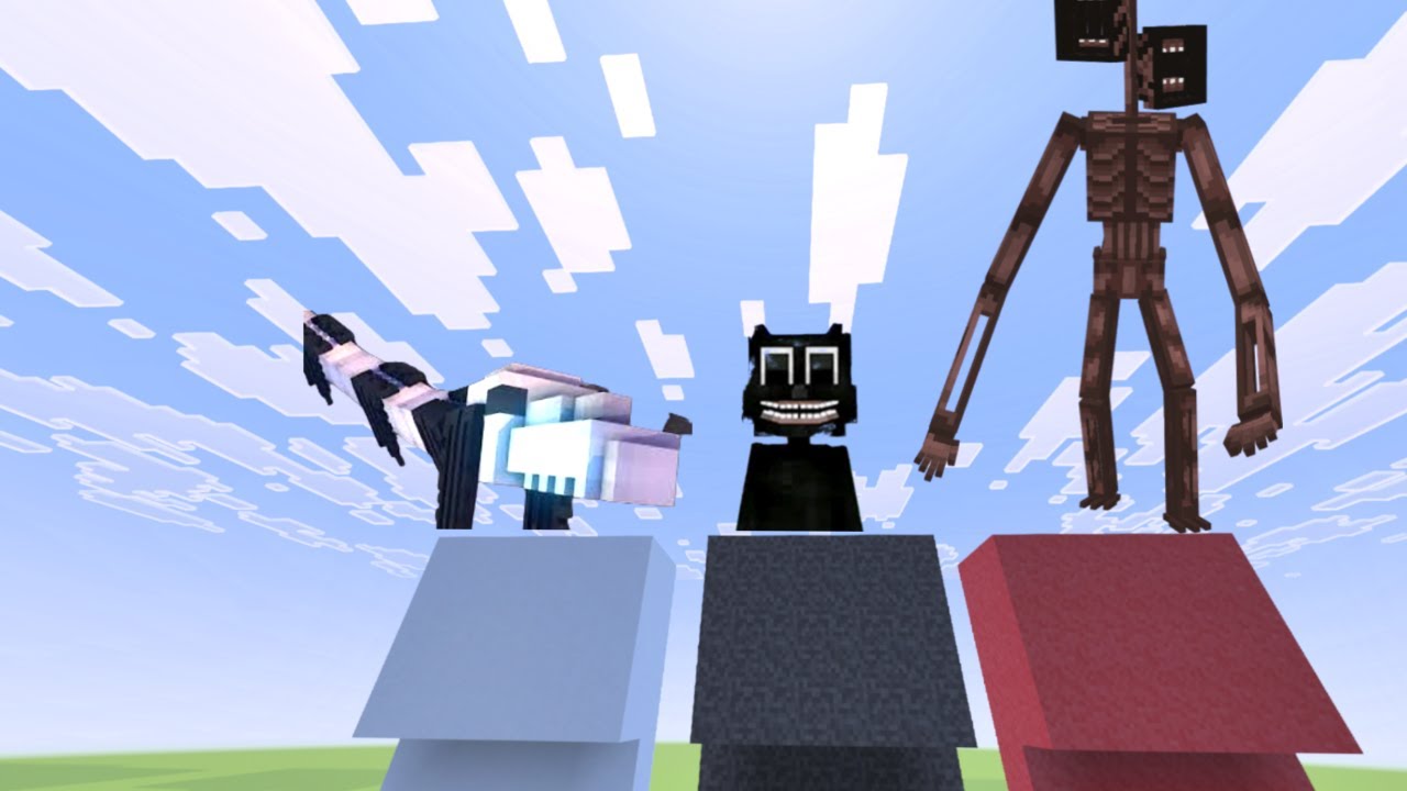 Minecraft PE: НЕ ВЫБИРАЙТЕ НЕПРАВИЛЬНУЮ СЕКРЕТНУЮ БАЗУ! (Сиреноголовая, Длинноногий Конь и Мультя...