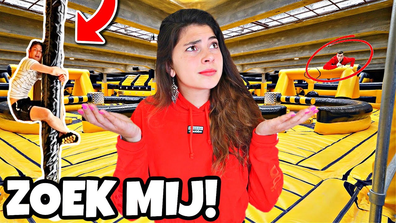 VERSTOPPERTJE IN GESLOTEN INFLATABLE PARK!! 🤫 *Challenge* #300