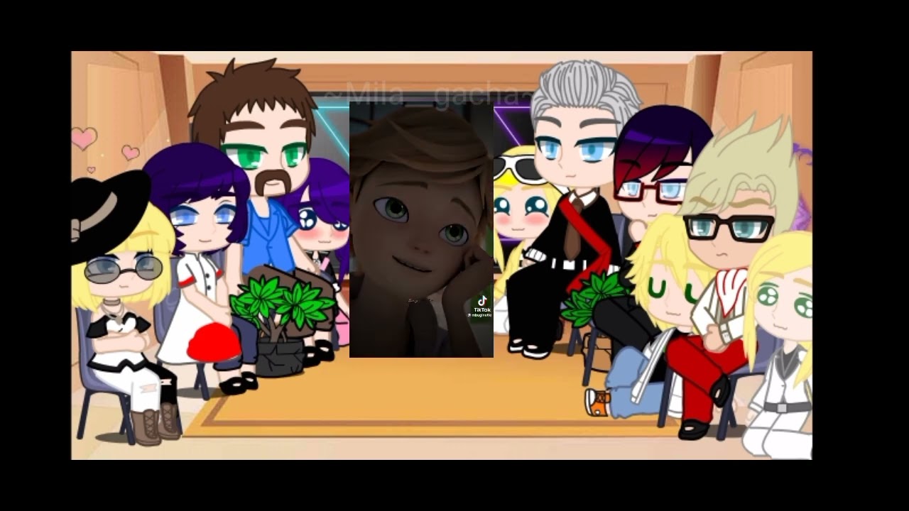 ~Pais da Marinette,do Adrien e da Cloe reagindo a tiktoks~