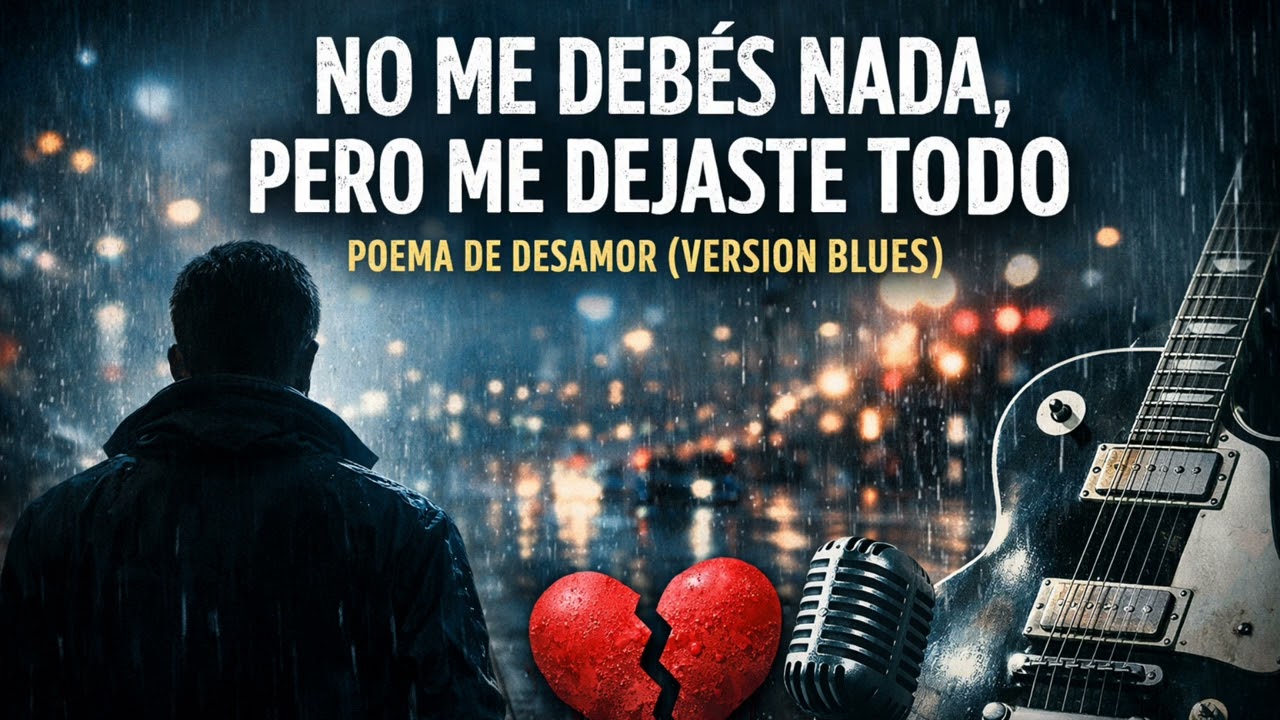 NO ME DEBÉS NADA, PERO ME DEJASTE TODO | POEMA DE DESAMOR (VERSIÓN BLUES)