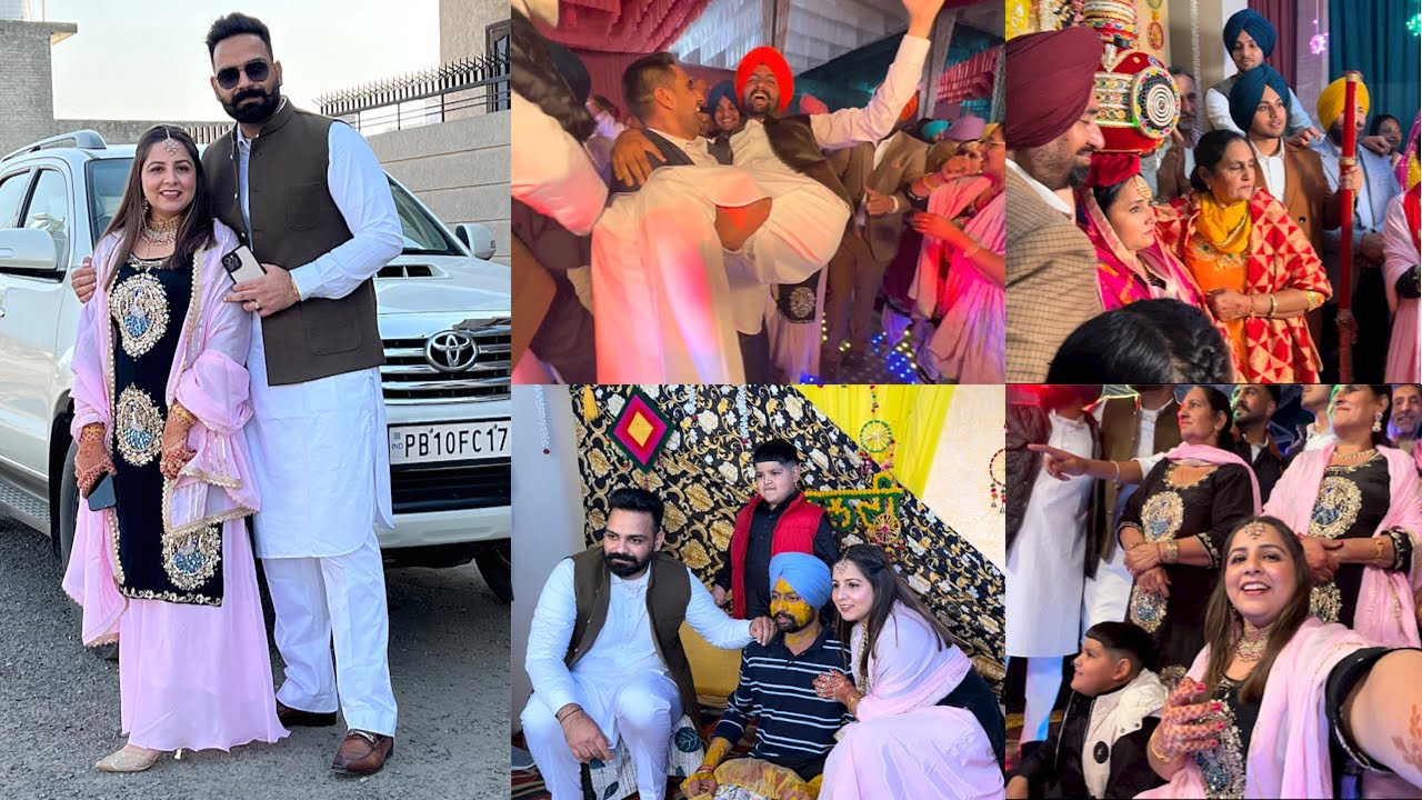 Aaj Challe Vere De Vyah Di Jaggo Te🥰Nanke Parivaar Ne Layiaan Khoob Ronkaan