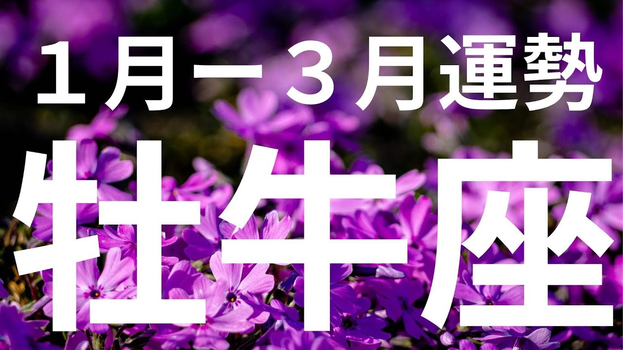 【牡牛座】1月ー3月運勢✨思い描いたことが現実になる！新しい世界への扉と無限の可能性