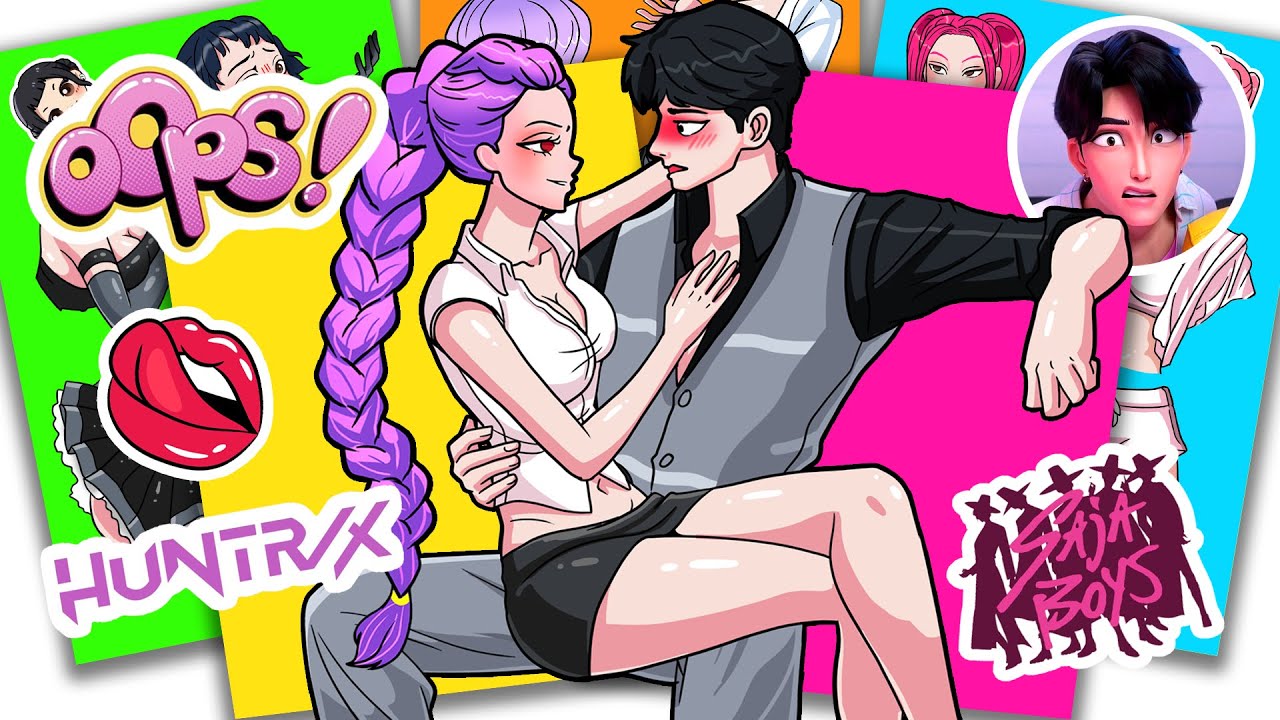Paper DIY💖KPOP DEMON HUNTERS Sticker Couple Huntrix Rumi & Saja Boys Jinu | Sticker Books #015