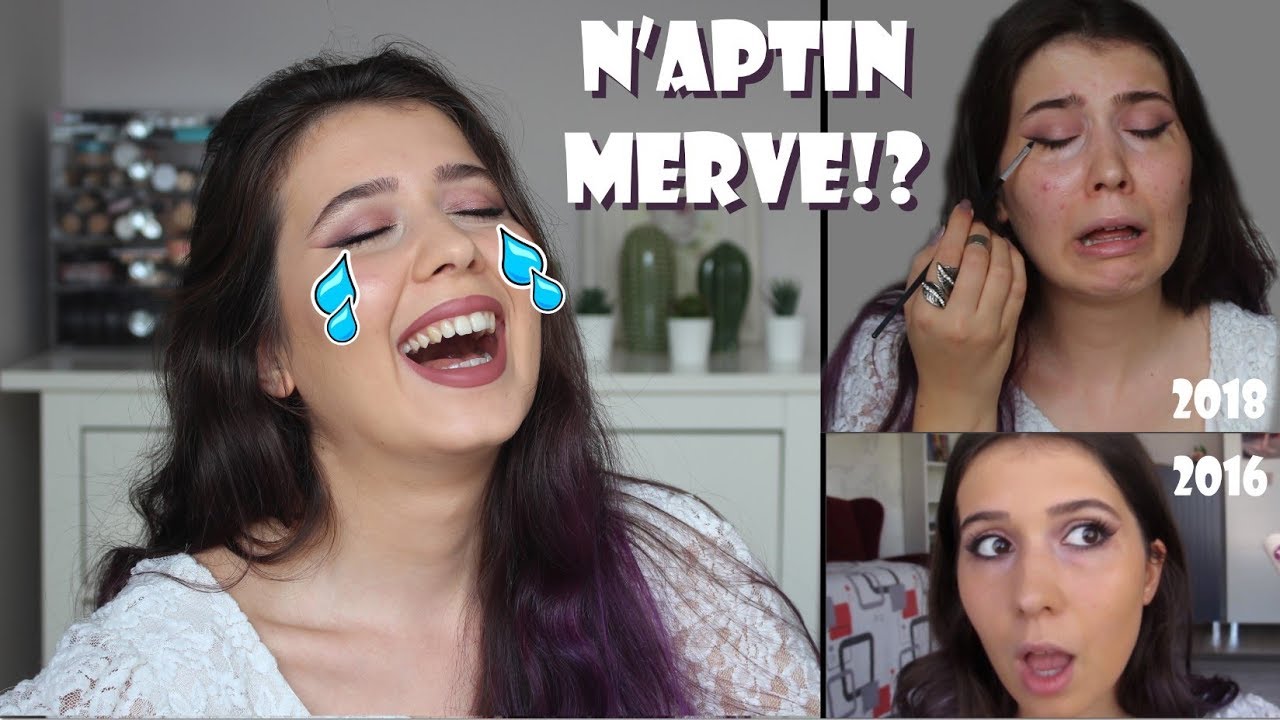 İLK MAKYAJIMI TEKRAR YAPIYORUM! 🤯😅 | GÖZLERİNİZ KANAYACAK!! 😂