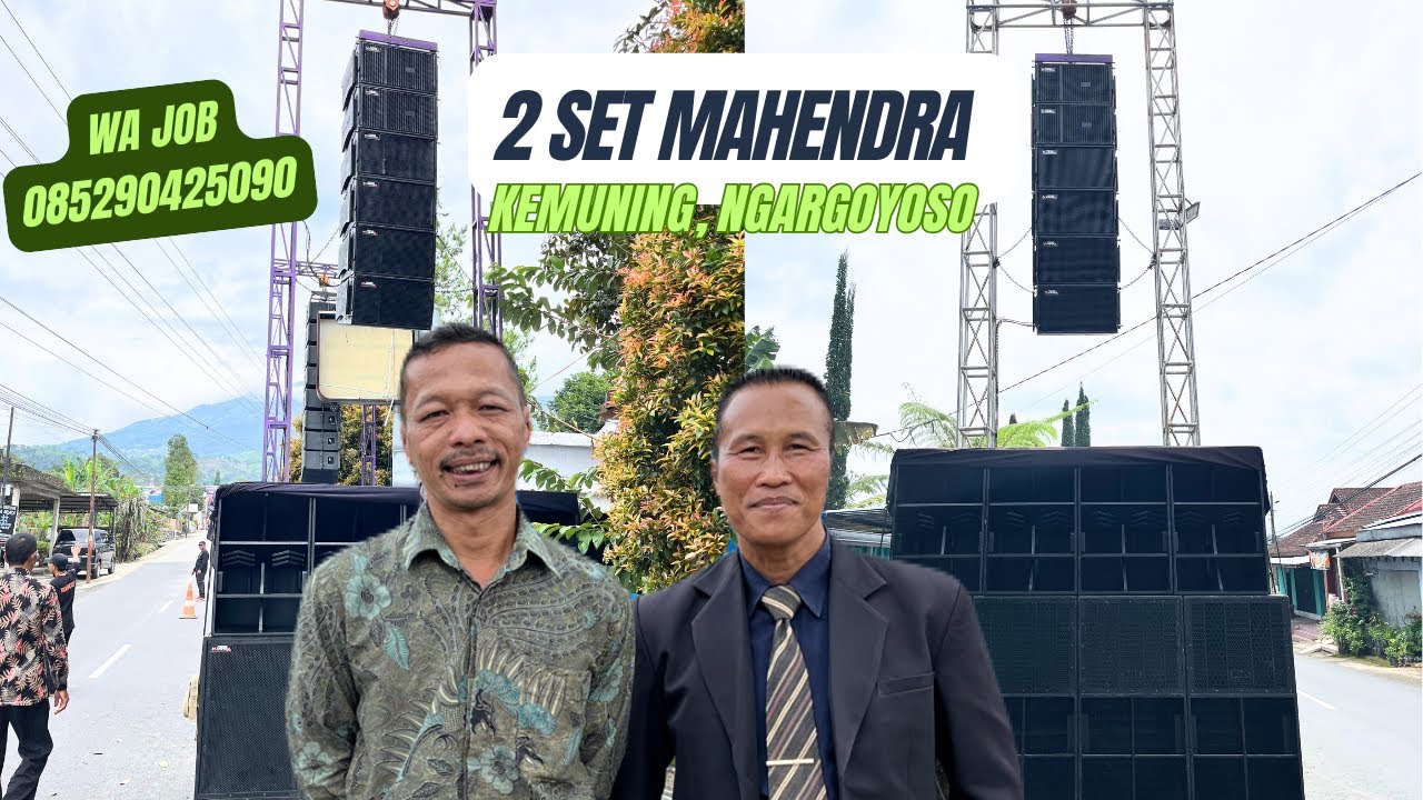 Dua set sound system Mahendra ready 🔊