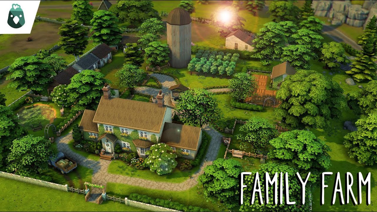 Огромная английская ферма 🐔🐄 // Sims 4: Жизнь в коттедже. Скоростное строительство