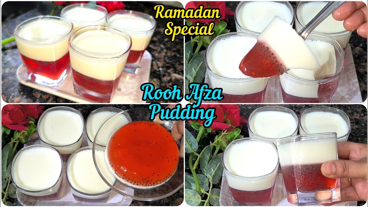 Rooh Afza Pudding | কলিজা শীতল করা পুডিং রেসিপি | Rooh Afza Pudding Kaise Banaye | Ramadan Special 