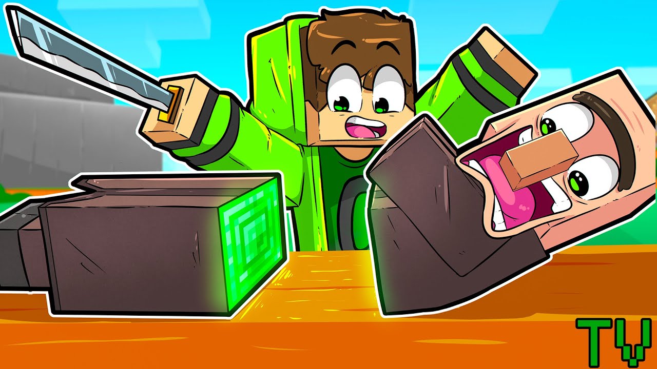 CORTEI OS MOBS AO MEIO NO MINECRAFT