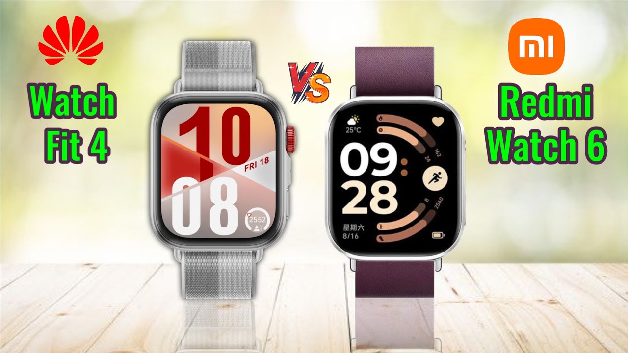 Huawei Watch Fit 4 Vs Xiaomi Redmi Watch 6