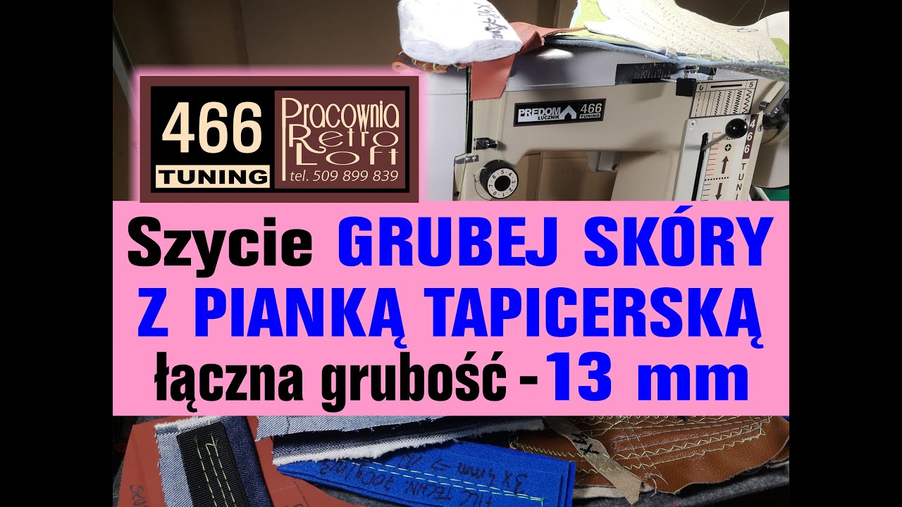 Łucznik 466 TUNING - POTĘŻNA MOC! Szycie GRUBEJ SKÓRY Z PIANKĄ TAPICERSKĄ - łączna grubość 13 mm!