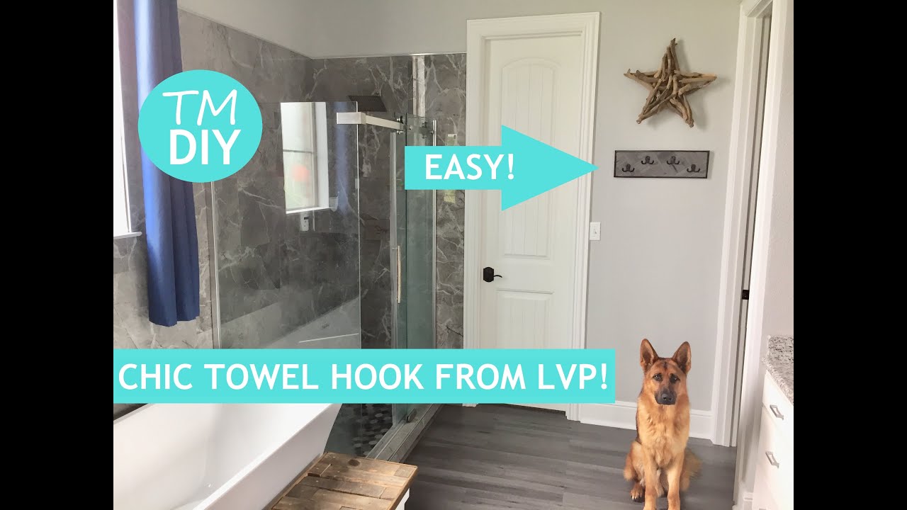 How to Make a Towel Hook Out of Luxury Vinyl Planks (LVP)