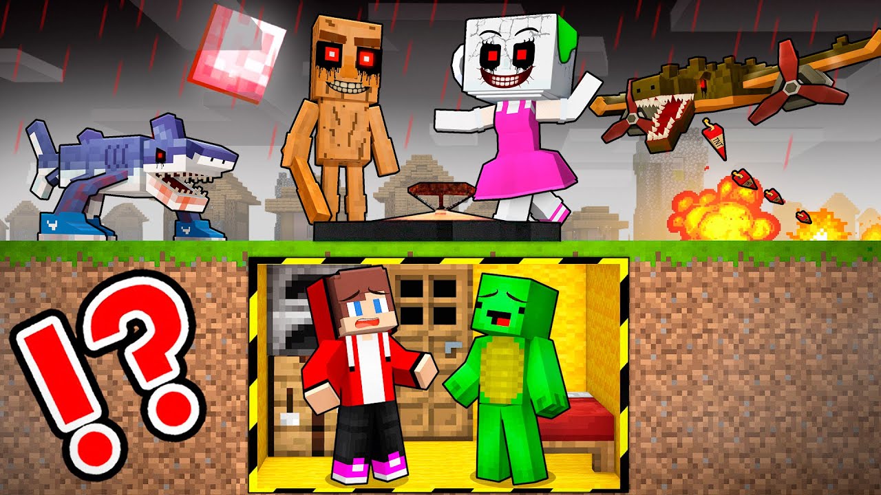 TUNG TUNG SAHUR.EXE vs Doomsday Bunker - Maizen Minecraft Animation