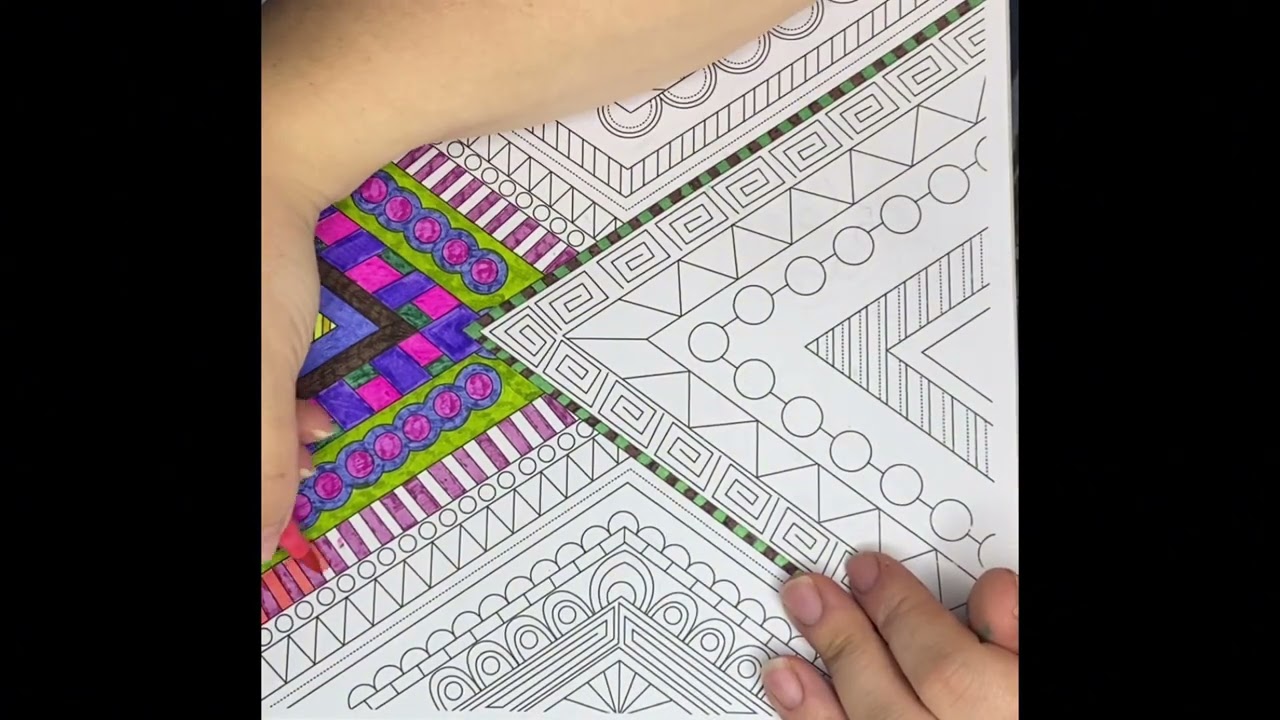 Colour me Happy - patterns Episode 120 #mindfulness #wellness #happy #colouring