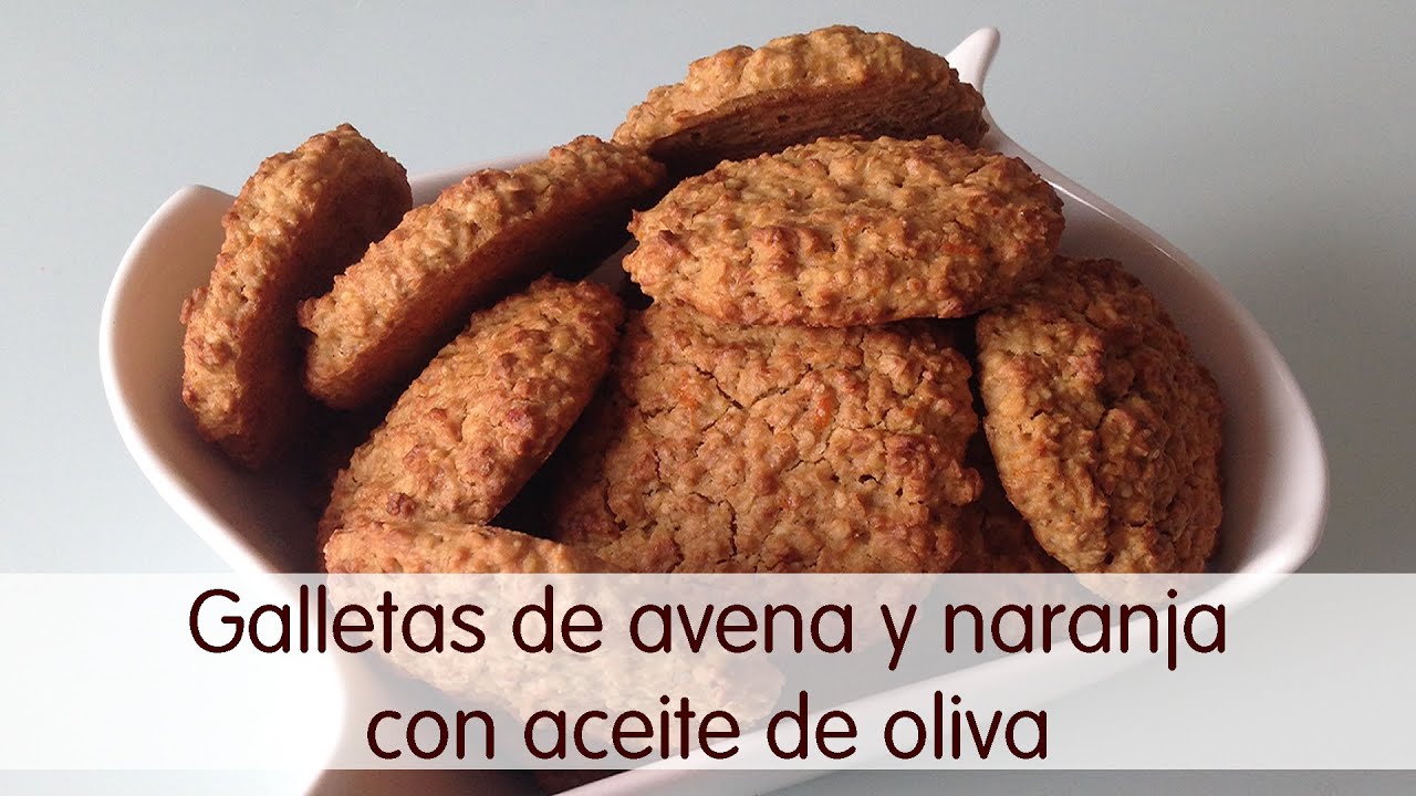 Galletas de avena y naranja con aceite de oliva