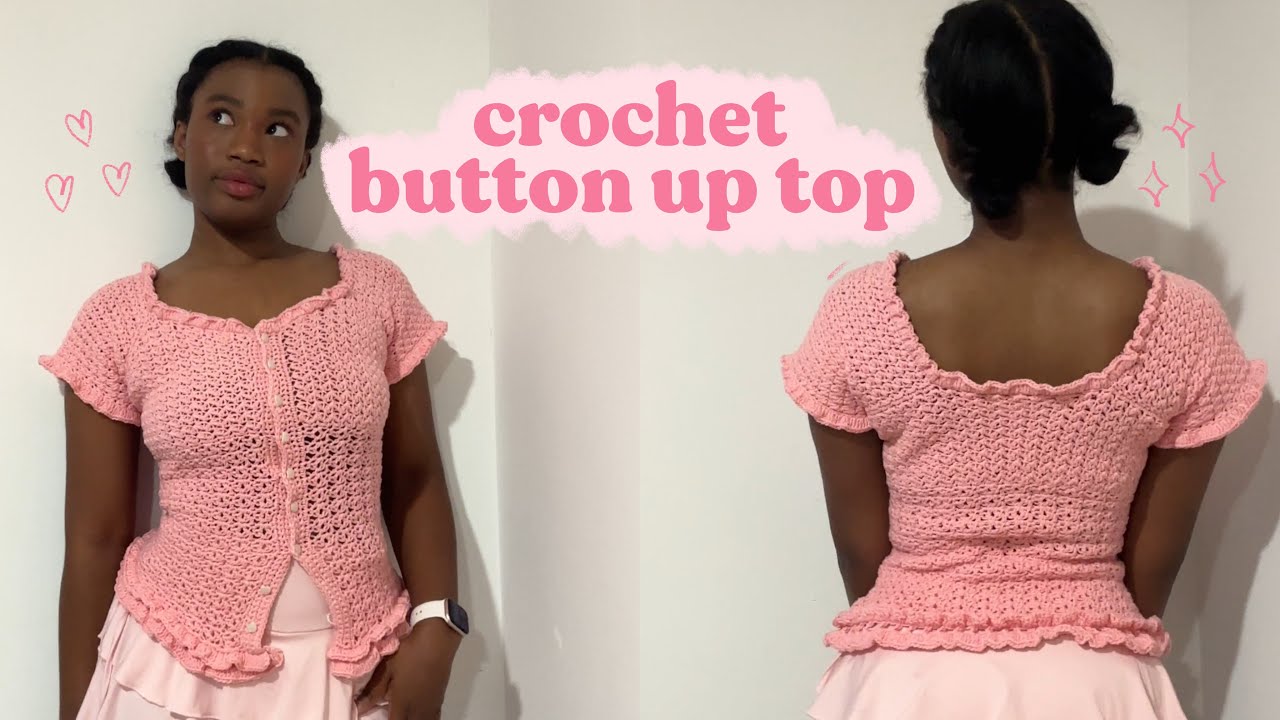 симпатичная пуговица крючком сверху | crochetforthegirlies