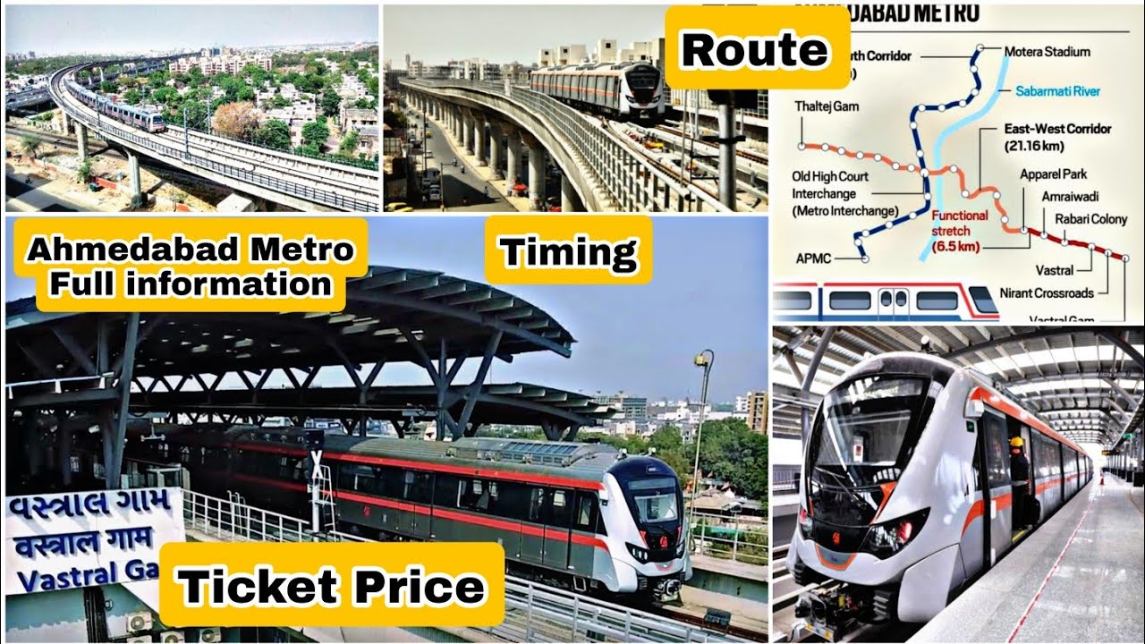 Ahmedabad Metro Train || Fast Time Traveling APMC To Motera Stadium || Route,Ticket Price,Timing