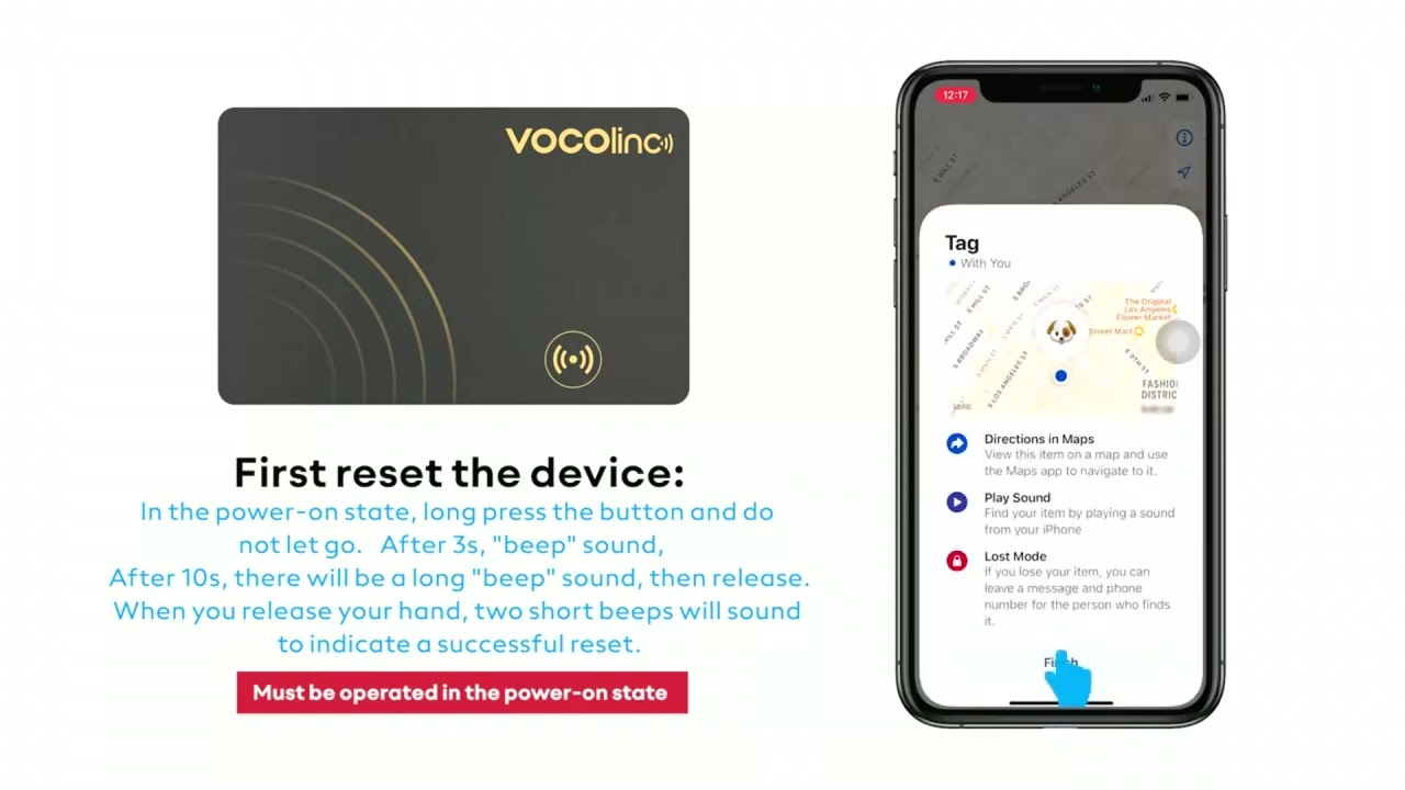 VOCOlinc Ultra-thin Wallet Tracker Card  Smart Tag Wallet Tracker  Bluetooth Pairing Find