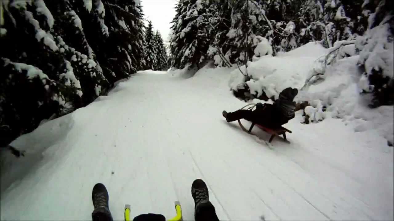Cerna Hora sledging