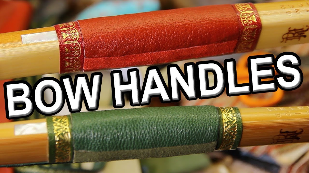 How to make an English Longbow, series, applying a handle to your bow