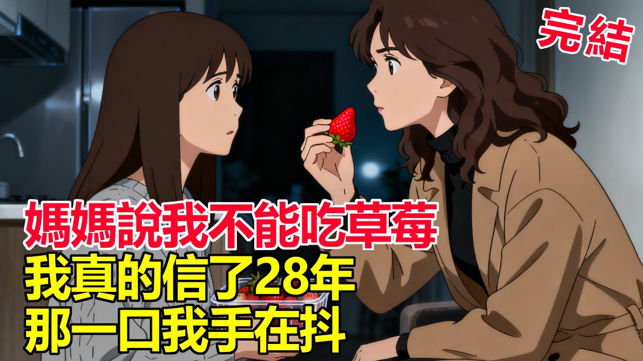 我28歲才第一次吃草莓，因為媽媽說我吃草莓過敏