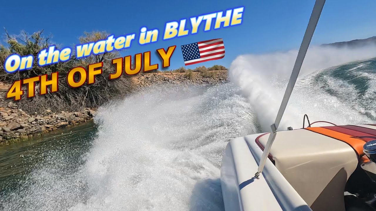 4th Of JULY on the RIVER in BLYTHE We get DESTROYED while TUBING! 51 Year Old JET BOAT still RIPPS!
