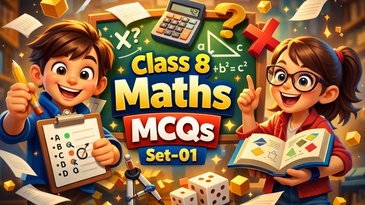 Class 8 Maths MCQs Set-01 | High-Weightage Practice