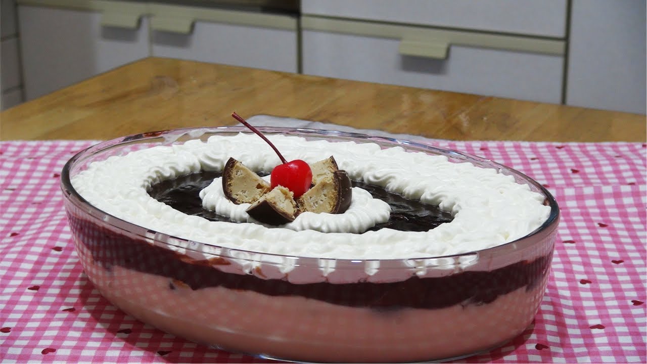 Receita de pavê de bombom