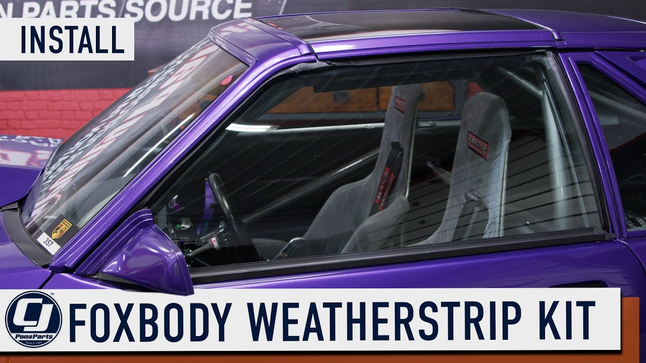 1981-1988 Fox Body Mustang T-Top Weatherstrip Kit FULL Install!!! #ttop