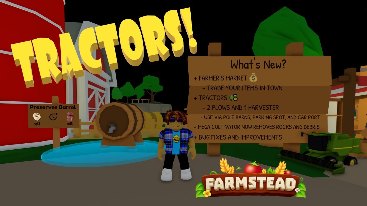 Roblox-FARMSTEAD-Tractors!
