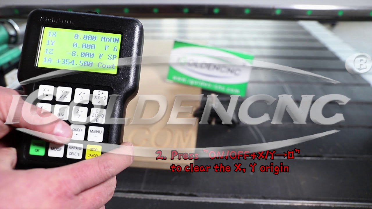 How does the rotation axis set the workpiece origin in DSP A18 control system