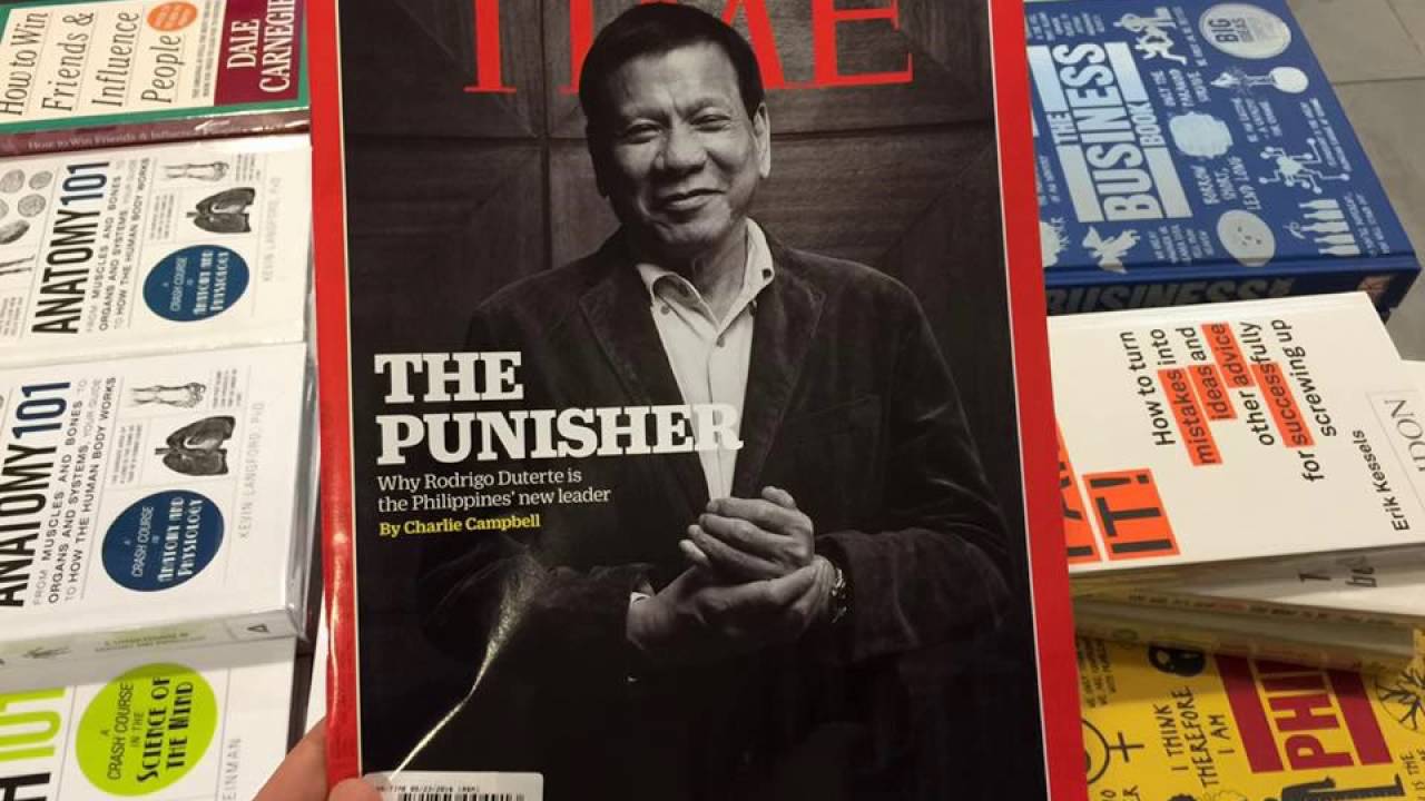 TIME Magazine&rsquo;s cover features Rodrigo &ldquo;The Punisher&rdquo; Duterte