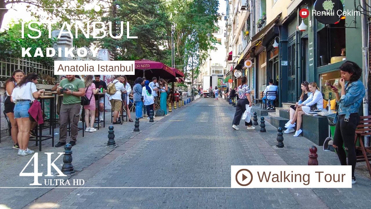 4K Kadikoy Istanbul Virtual Walking Tour | Turkey Walk 2023