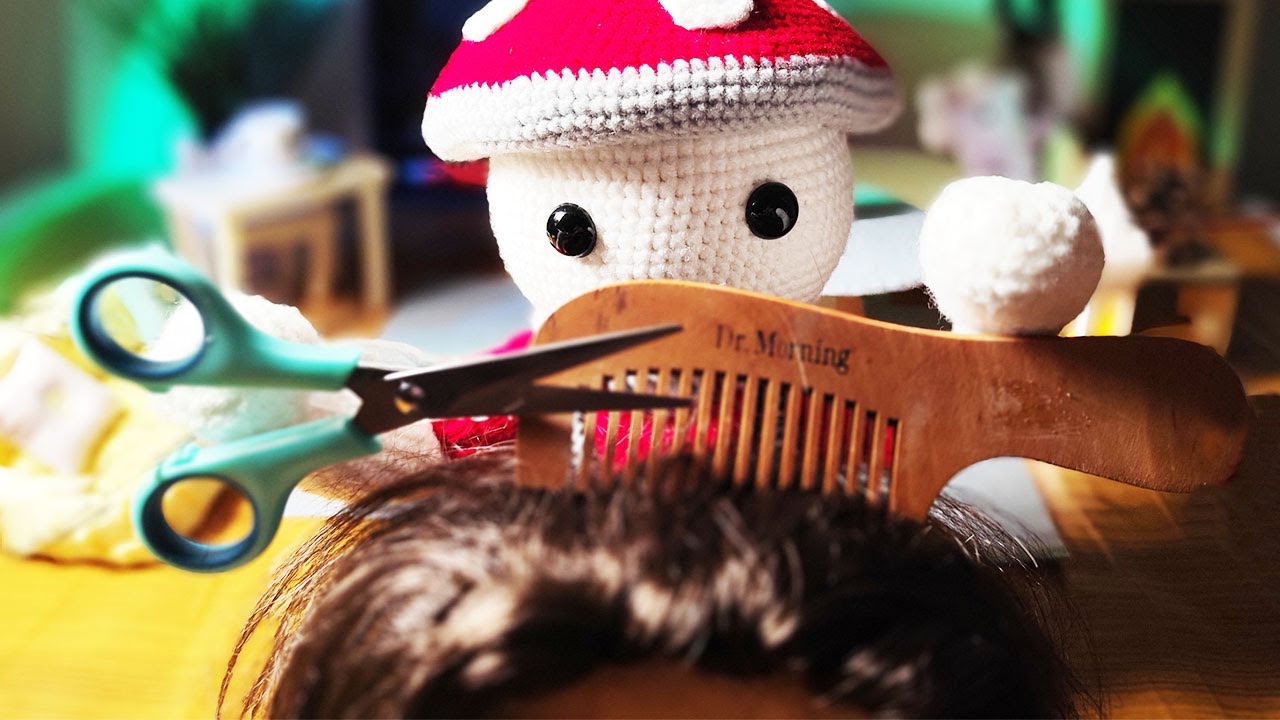 Mushroom friend gives you a haircut ASMR ✂