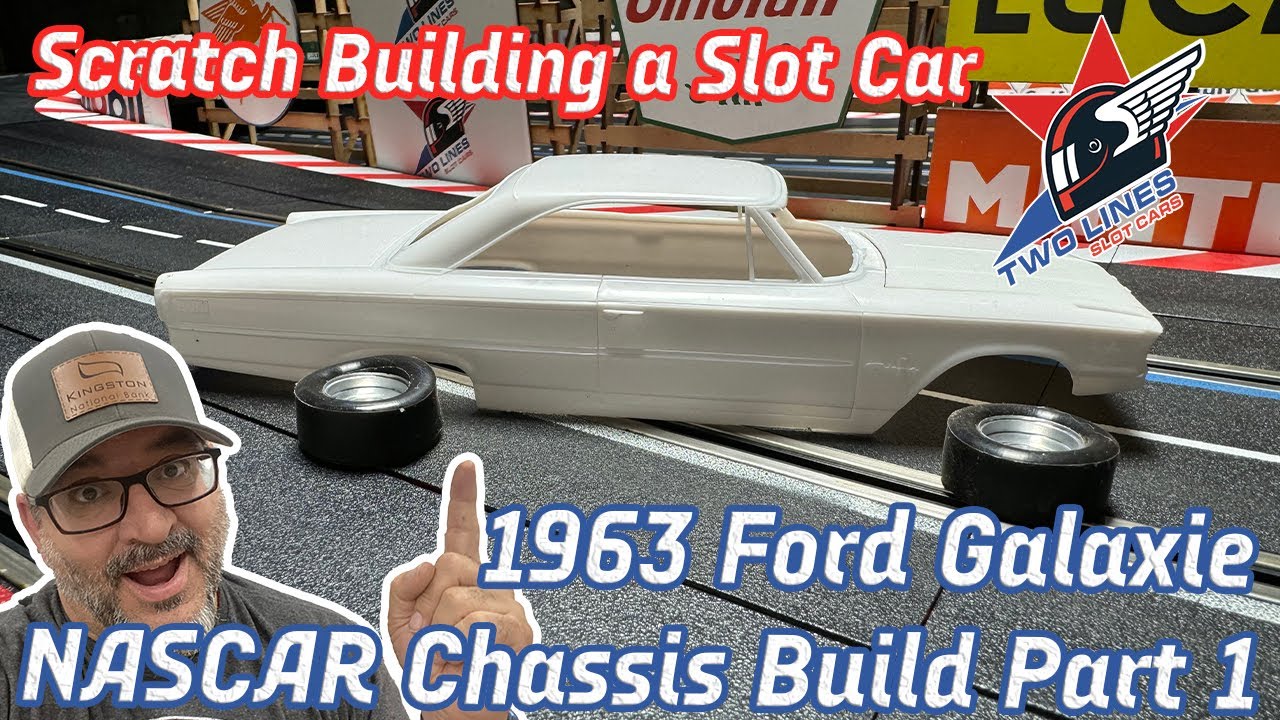 Scratch Building a Slot Car! The 1963 Ford Galaxie NASCAR Chassis Build Part 1.