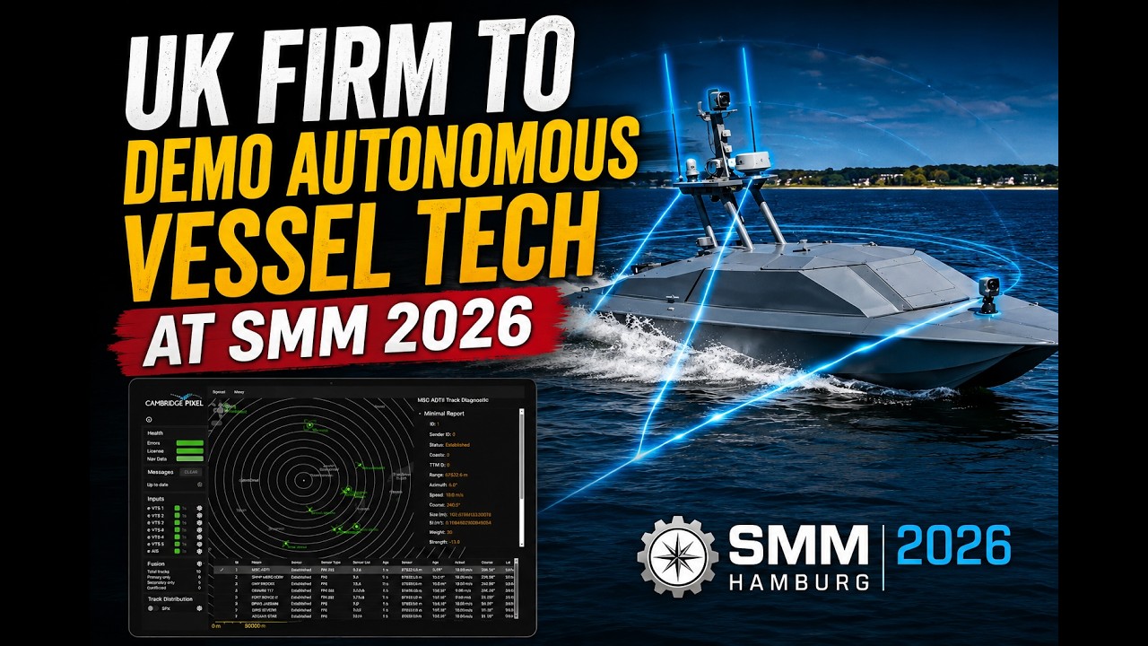 UK firm to demo autonomous vessel tech at SMM 2026