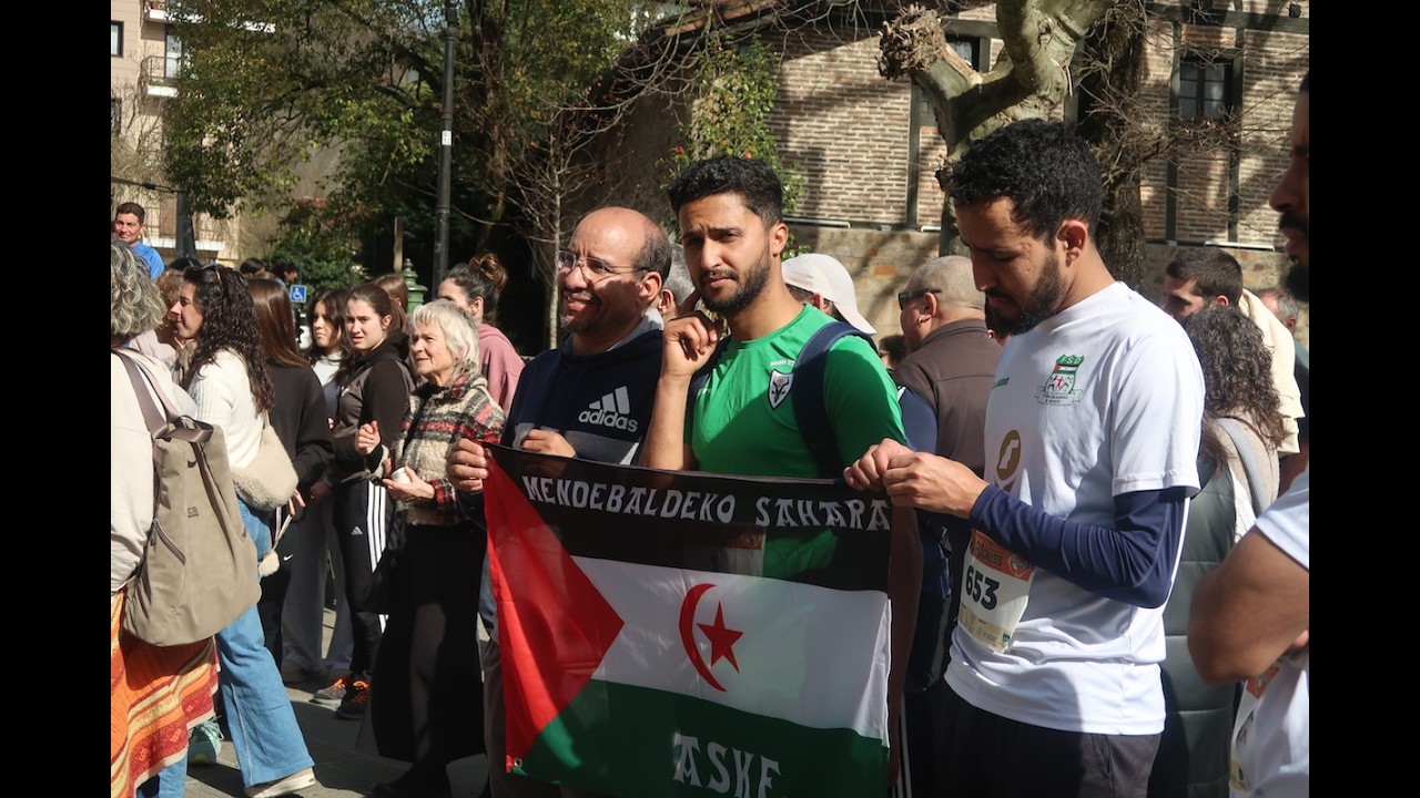 Ormaiztegiko Sahararen aldeko krosa