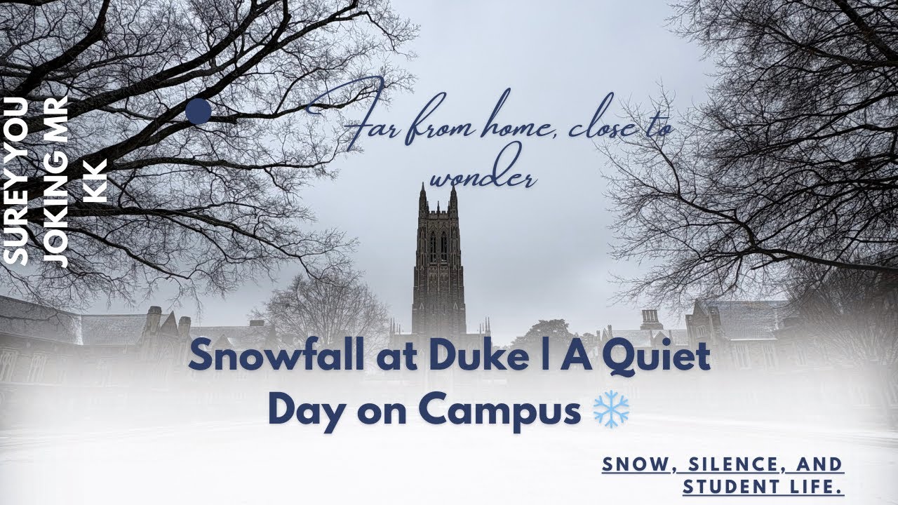 A quiet winter day at Duke.