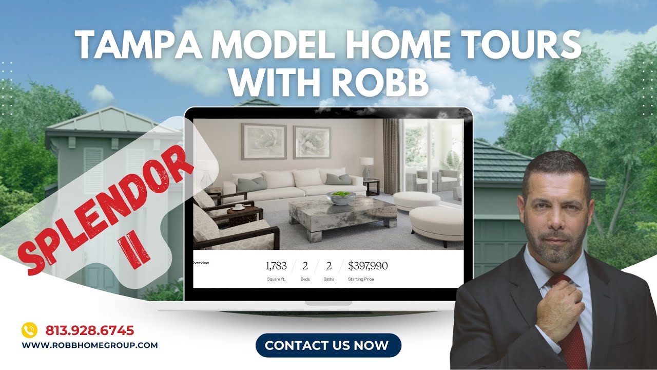 Robb Tours the Splendor 2 Model by Lennar in Mirada's Lagoon Community