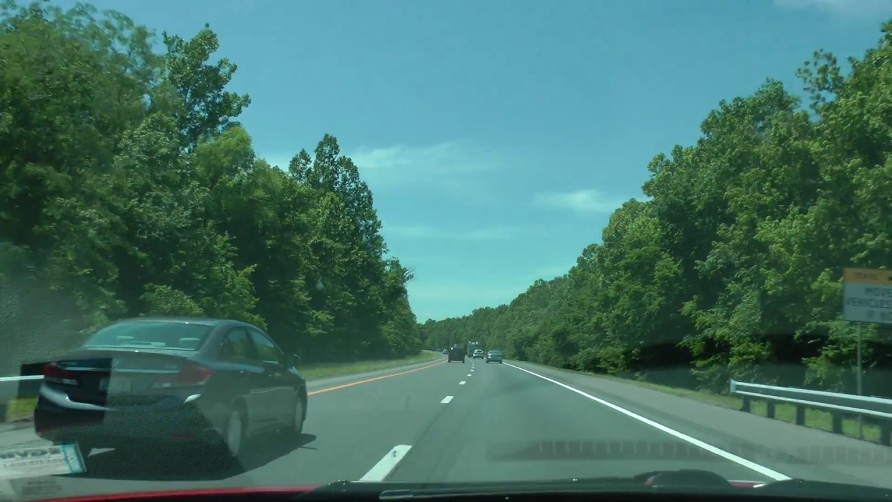 driver view I-24 west in Kentucky between Tennessee and Illinois 5/29/17