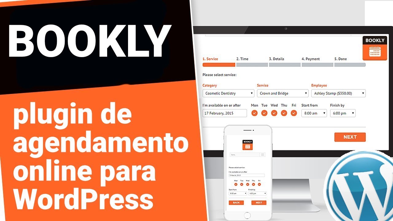 Sistema de agendamento Online para WordPress - Bookly
