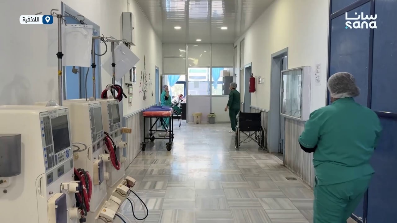 بالتنسيق مع وزارة الصحة منظمة الأمين تقدم 20 جهاز غسيل كلى لمديرية صحة اللاذقية