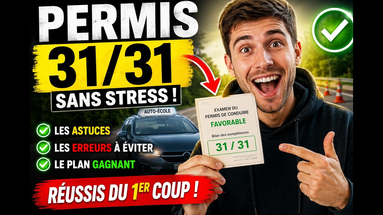COMMENT OBTENIR 31/31 AU PERMIS DE CONDUIRE ?