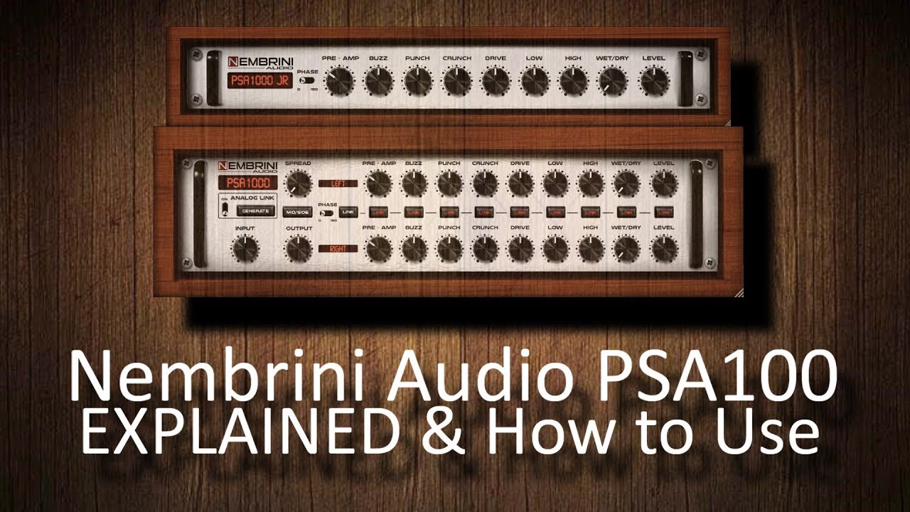Nembrini Audio PSA100 analog saturator (EXPLAINED & How to Use)