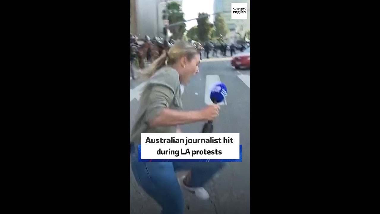 Australian journalist hit during LA protests
