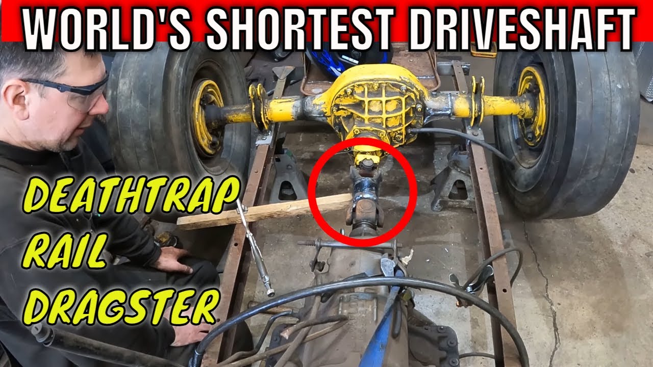 I built the World's Shortest Driveshaft!  Deathtrap Rail Dragster Build