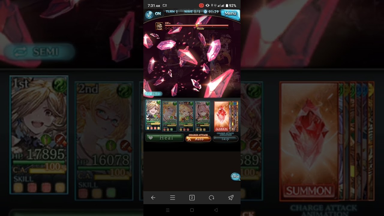 Granblue Fantasy 0 button Wind Magna OTK Ultimate Friday / Grand Charlotta