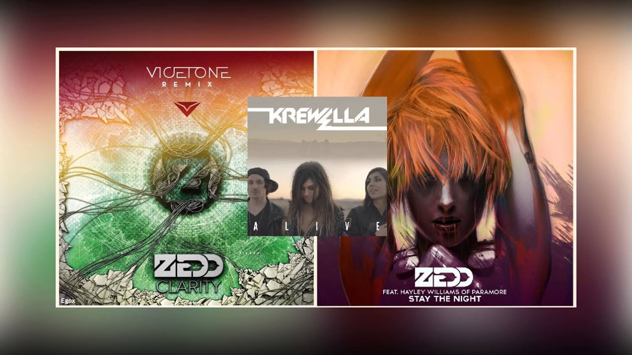 Clarity(Vicetone Remix) Vs. Stay the Night Vs. Alive (Mashup)