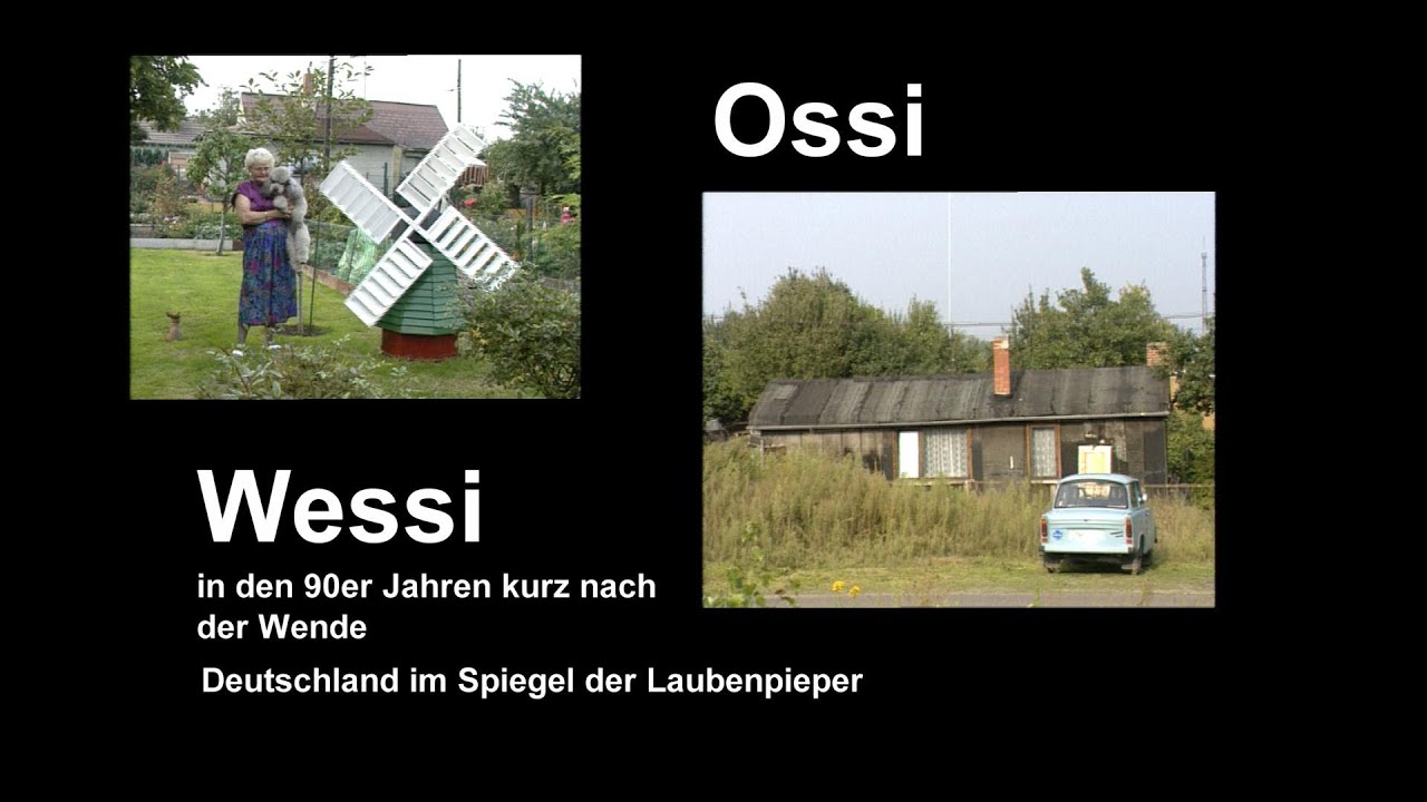 #Ossi   #Wessi  DDR BRD Doku  Deutschland in den fr&uuml;hen 90ern  Vorurteile Ostdeutsche-Westdeutsche.