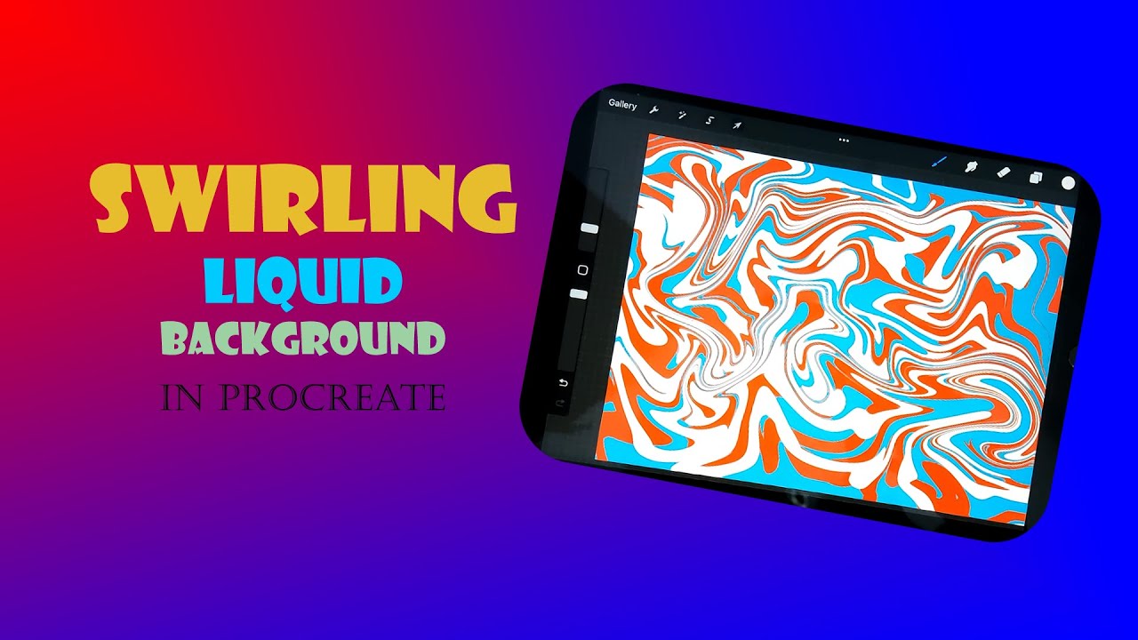How to Create a Swirling Liquid Background in Procreate