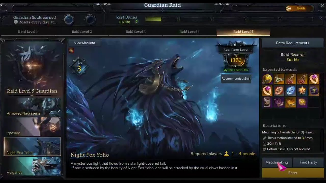 One spender Esoteric Wardancer solo Night Fox ( Lost Ark 2022)